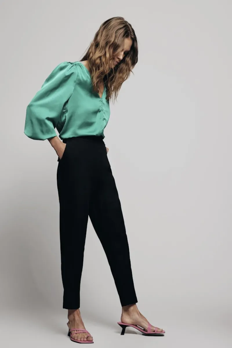 Vila Hosen*VICARRIE LOWNY RW SLIM 7/8 PANT - NOOS Black