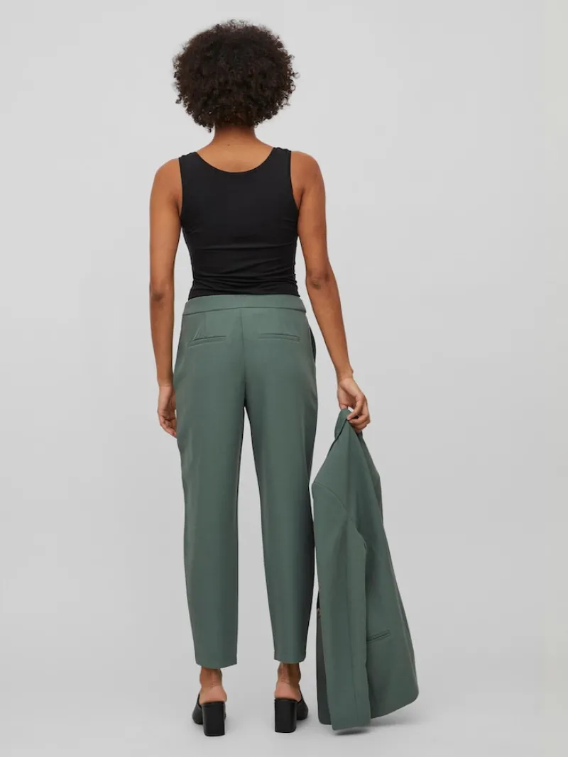 Vila Hosen*VICARRIE LOWNY RW SLIM 7/8 PANT - NOOS duck green