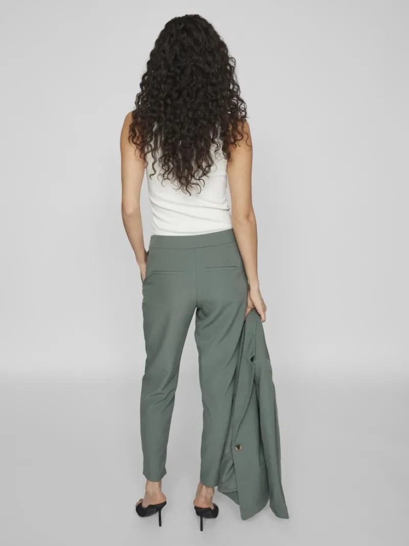 Vila Hosen*VICARRIE LOWNY RW SLIM 7/8 PANT - NOOS duck green