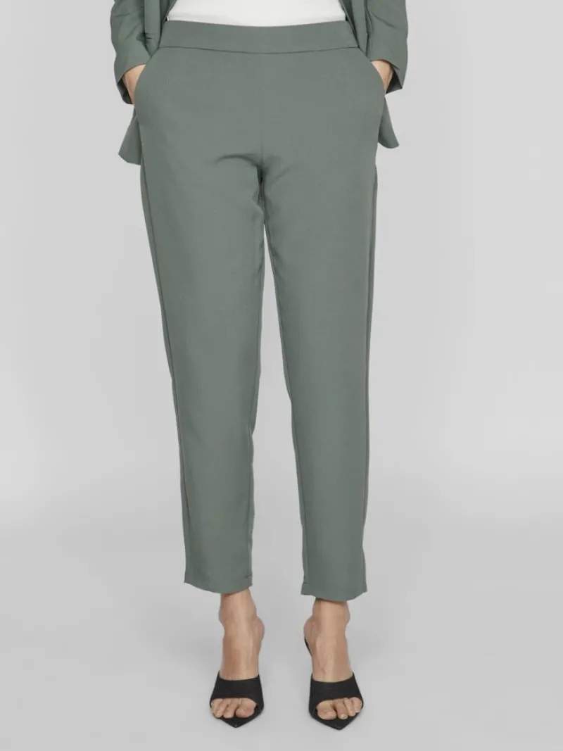 Vila Hosen*VICARRIE LOWNY RW SLIM 7/8 PANT - NOOS duck green