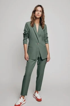 Vila Hosen*VICARRIE LOWNY RW SLIM 7/8 PANT - NOOS duck green