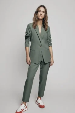 Vila Hosen*VICARRIE LOWNY RW SLIM 7/8 PANT - NOOS duck green