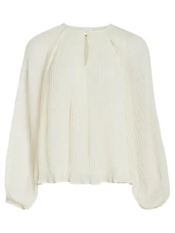 Vila Blusen*VICELINE O-NECK L/S TOP/SU birch