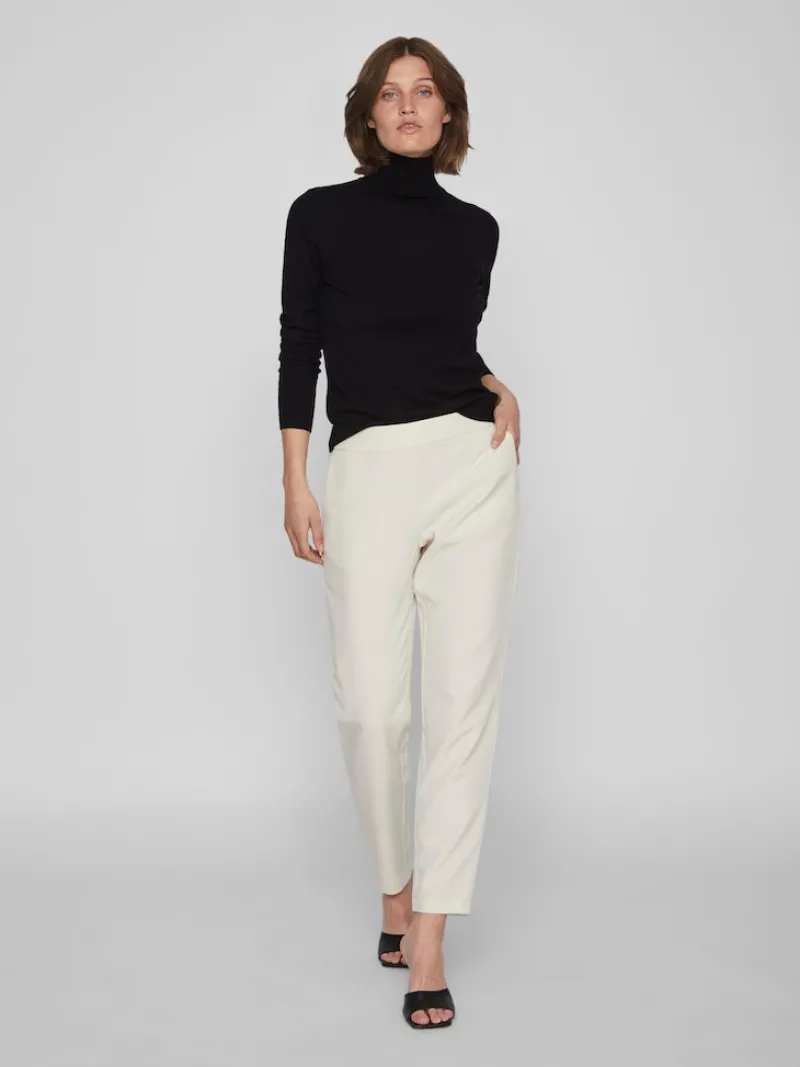 Vila Pullover & Sweatshirts*VICOMFY L/S ROLLNECK KNIT TOP/SU/PB Black