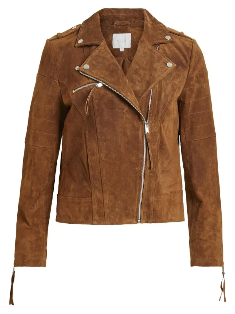 Vila Jacken*VICRIS SUEDE JACKET/SU - NOOS oak brown1