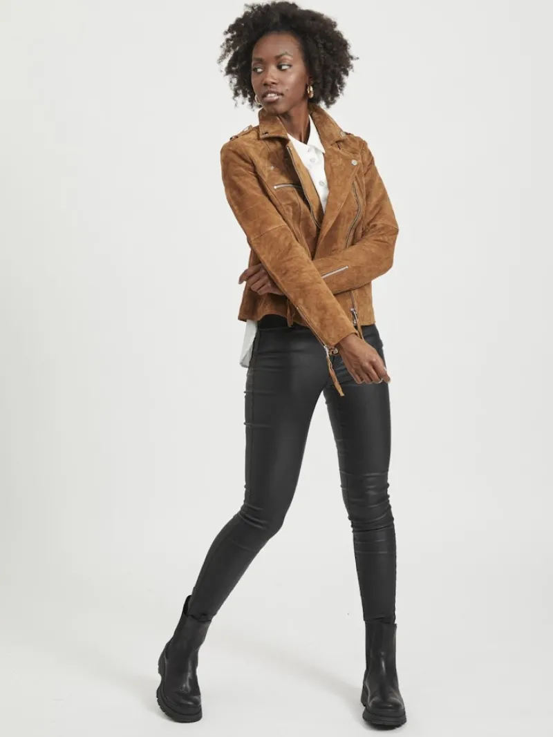 Vila Jacken*VICRIS SUEDE JACKET/SU - NOOS oak brown1