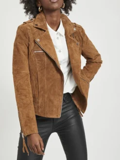 Vila Jacken*VICRIS SUEDE JACKET/SU - NOOS oak brown1