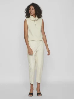 Vila Hosen*VIDAGMAR RW 7/8 COATED PANTS - NOOS birch