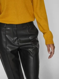 Vila Hosen*VIDAGMAR RW 7/8 COATED PANTS - NOOS Black