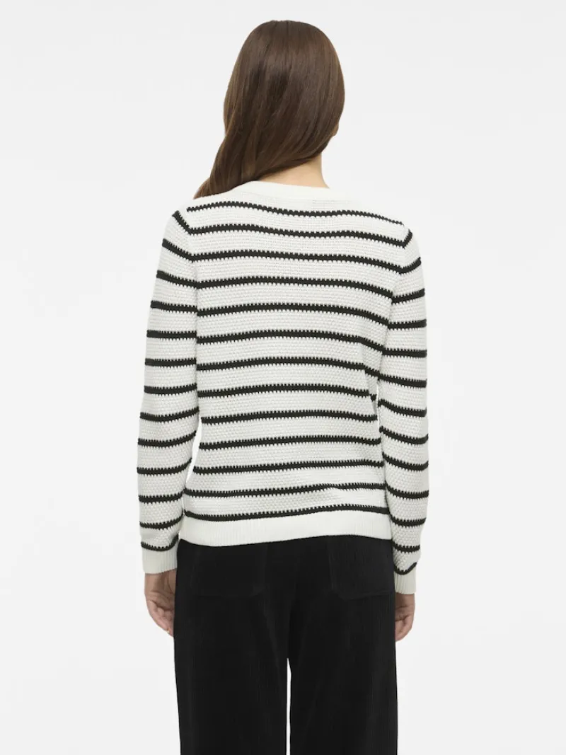 Vila Pullover & Sweatshirts*VIDALO O-NECK L/S KNIT CARDIGAN - NOOS white alyssum