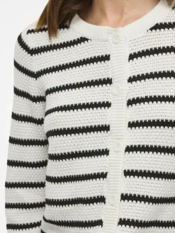 Vila Pullover & Sweatshirts*VIDALO O-NECK L/S KNIT CARDIGAN - NOOS white alyssum