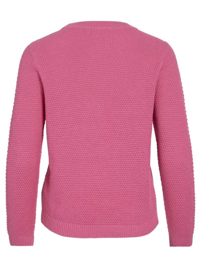 Vila Pullover & Sweatshirts*VIDALO O-NECK L/S KNIT TOP- NOOS sangria sunset