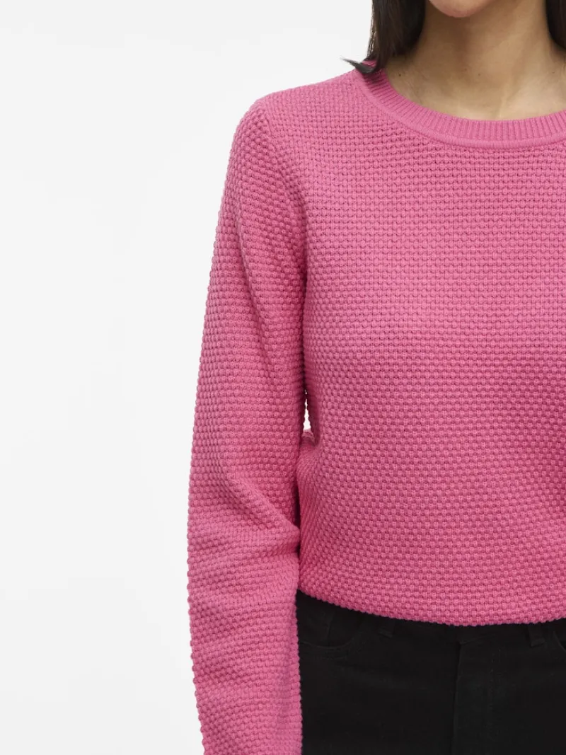 Vila Pullover & Sweatshirts*VIDALO O-NECK L/S KNIT TOP- NOOS sangria sunset