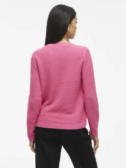 Vila Pullover & Sweatshirts*VIDALO O-NECK L/S KNIT TOP- NOOS sangria sunset