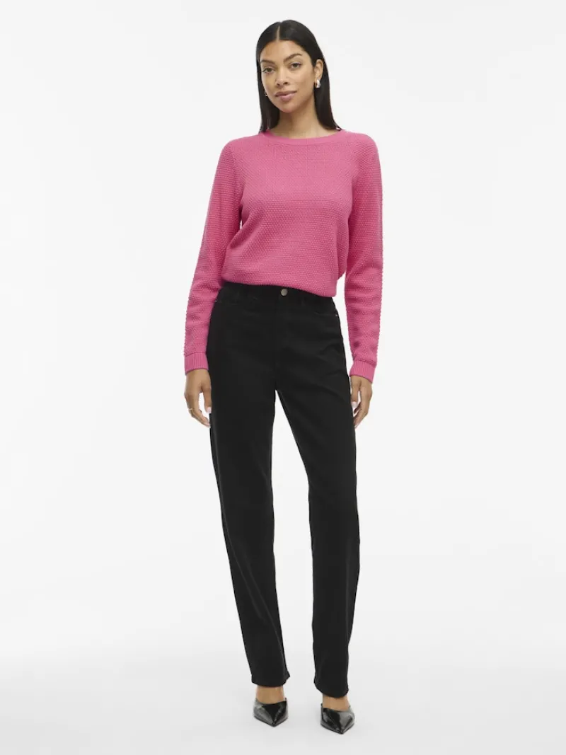 Vila Pullover & Sweatshirts*VIDALO O-NECK L/S KNIT TOP- NOOS sangria sunset