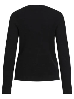 Vila Pullover & Sweatshirts*VIDALO O-NECK L/S KNIT TOP- NOOS Black