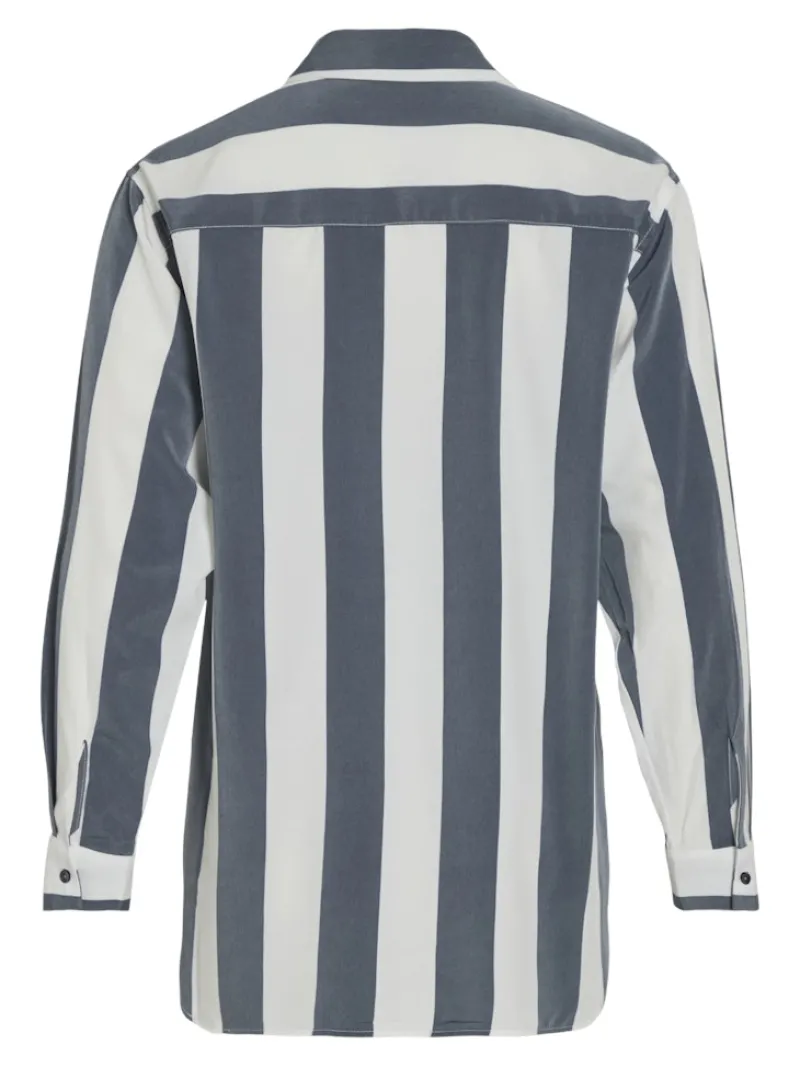 Vila Blusen*VIDANCY L/S LONG SHIRT/PB dunkelblau2