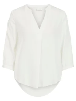 Vila Blusen*VIDANIA 3/4 SHIRT/SU - NOOS Snow White