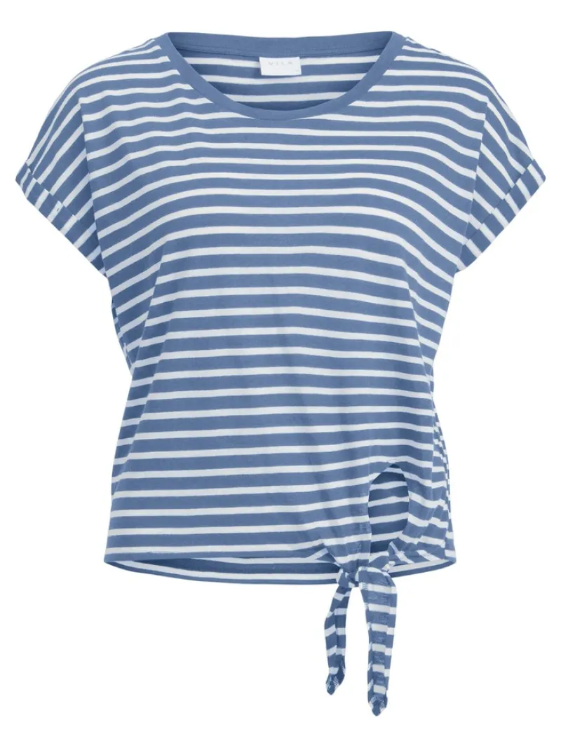 Vila Shirts*VIDARLING S/S KNOT TOP English Manor