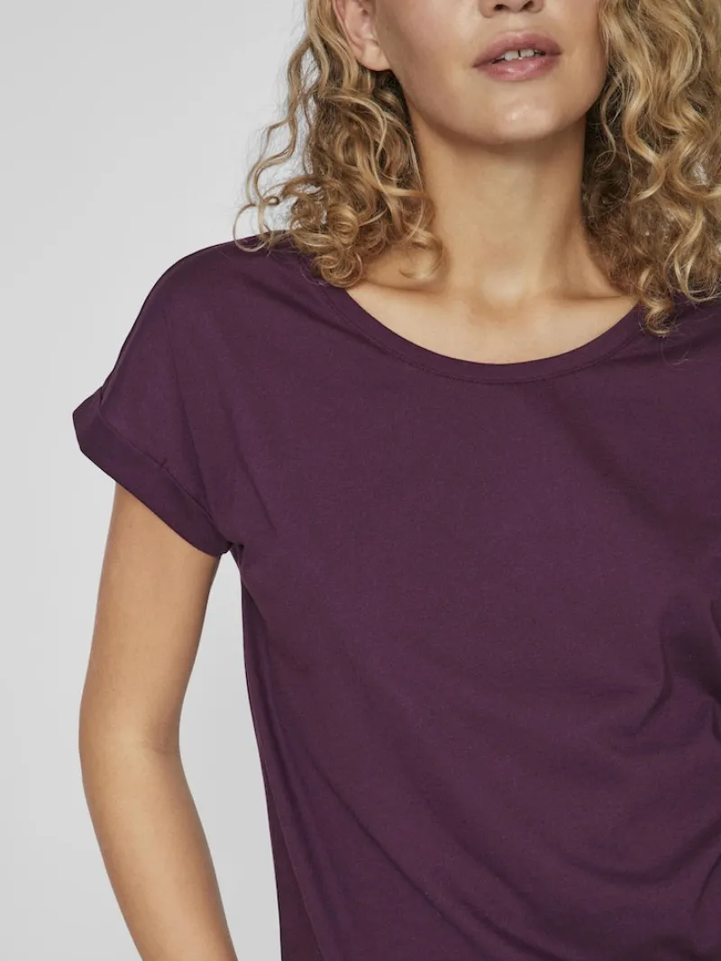 Vila Shirts*VIDREAMERS NEW PURE T-SHIRT-NOOS winter bloom