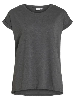 Vila Shirts*VIDREAMERS NEW PURE T-SHIRT-NOOS Dark Grey Melange