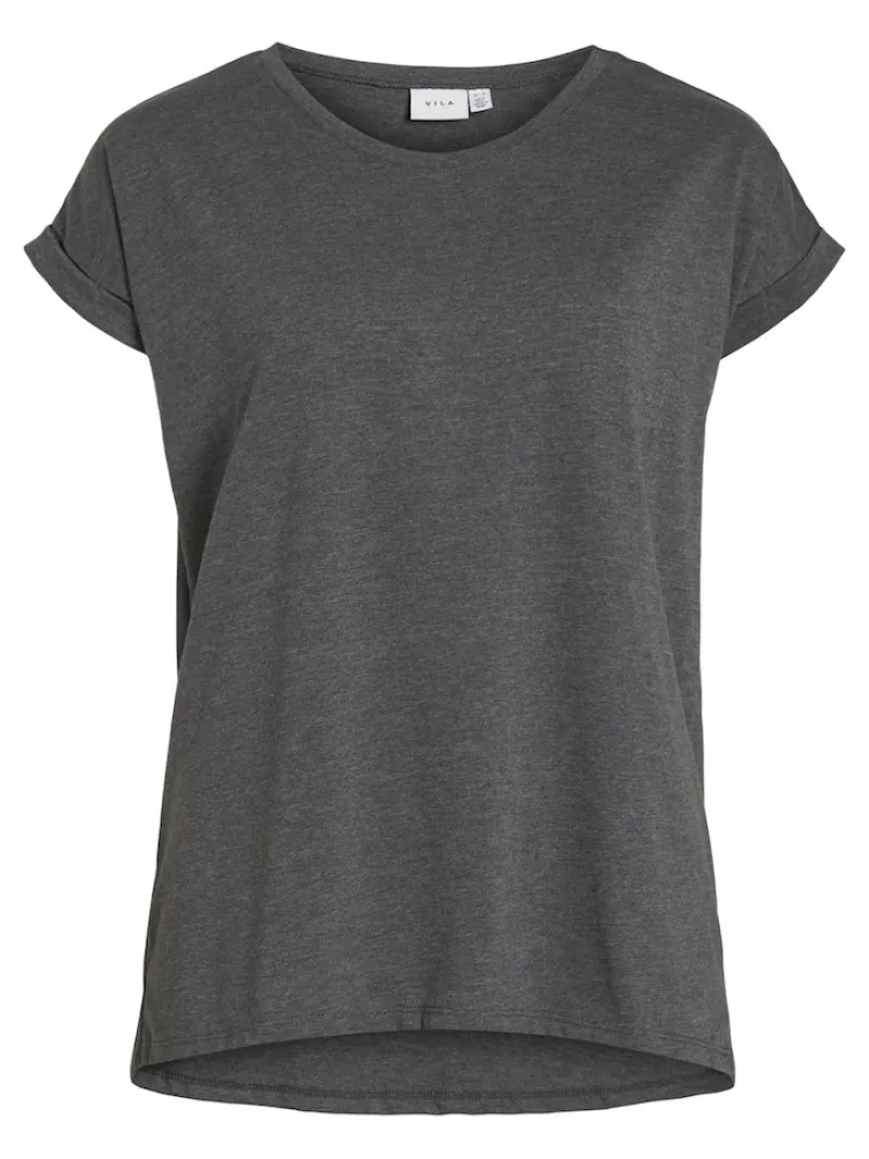 Vila Shirts*VIDREAMERS NEW PURE T-SHIRT-NOOS Dark Grey Melange