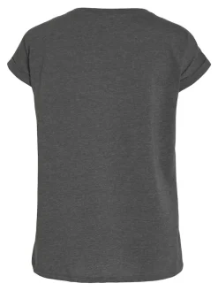 Vila Shirts*VIDREAMERS NEW PURE T-SHIRT-NOOS Dark Grey Melange
