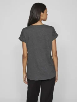 Vila Shirts*VIDREAMERS NEW PURE T-SHIRT-NOOS Dark Grey Melange