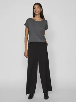 Vila Shirts*VIDREAMERS NEW PURE T-SHIRT-NOOS Dark Grey Melange