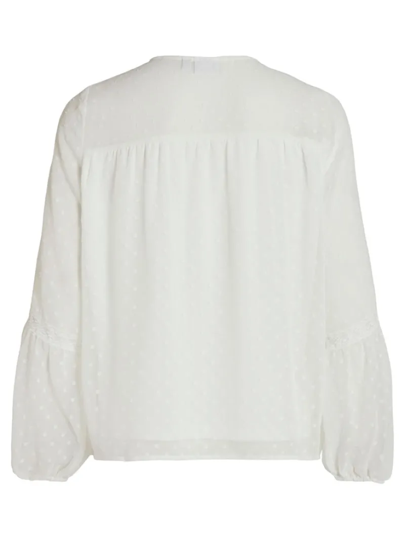 Vila Blusen*VIEDEE L/S TOP - NOOS Snow White