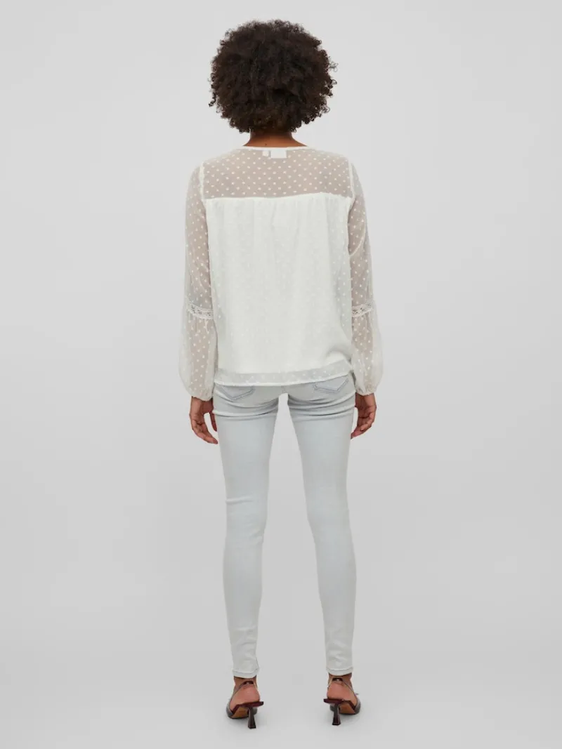 Vila Blusen*VIEDEE L/S TOP - NOOS Snow White