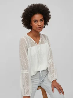 Vila Blusen*VIEDEE L/S TOP - NOOS Snow White