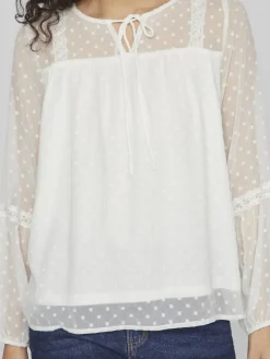 Vila Blusen*VIEDEE L/S TOP - NOOS Snow White