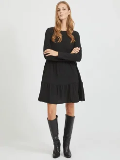Vila Kleider*VIELITA L/S DRESS - NOOS Black