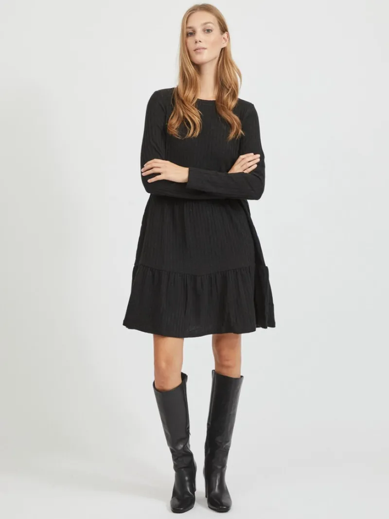 Vila Kleider*VIELITA L/S DRESS - NOOS Black