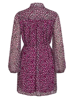 Vila Kleider*VIFALIA ROE L/S SHORT SHIRT DRESS/SU/PB cattleya orchid