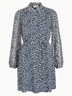 Vila Kleider*VIFALIA ROE L/S SHORT SHIRT DRESS/SU/PB True Blue