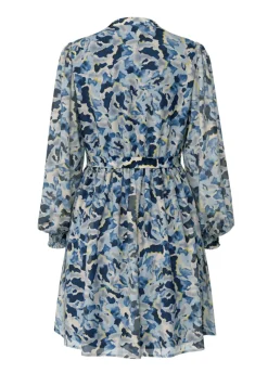 Vila Kleider*VIFALIA TWI L/S SHORT DRESS/DFS cornstalk