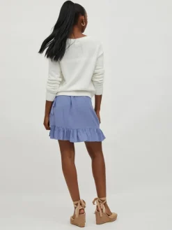 Vila Pullover & Sweatshirts*VIFEAMI L/S KNIT CARDIGAN/SU-FAV NX/1 Cloud Dancer