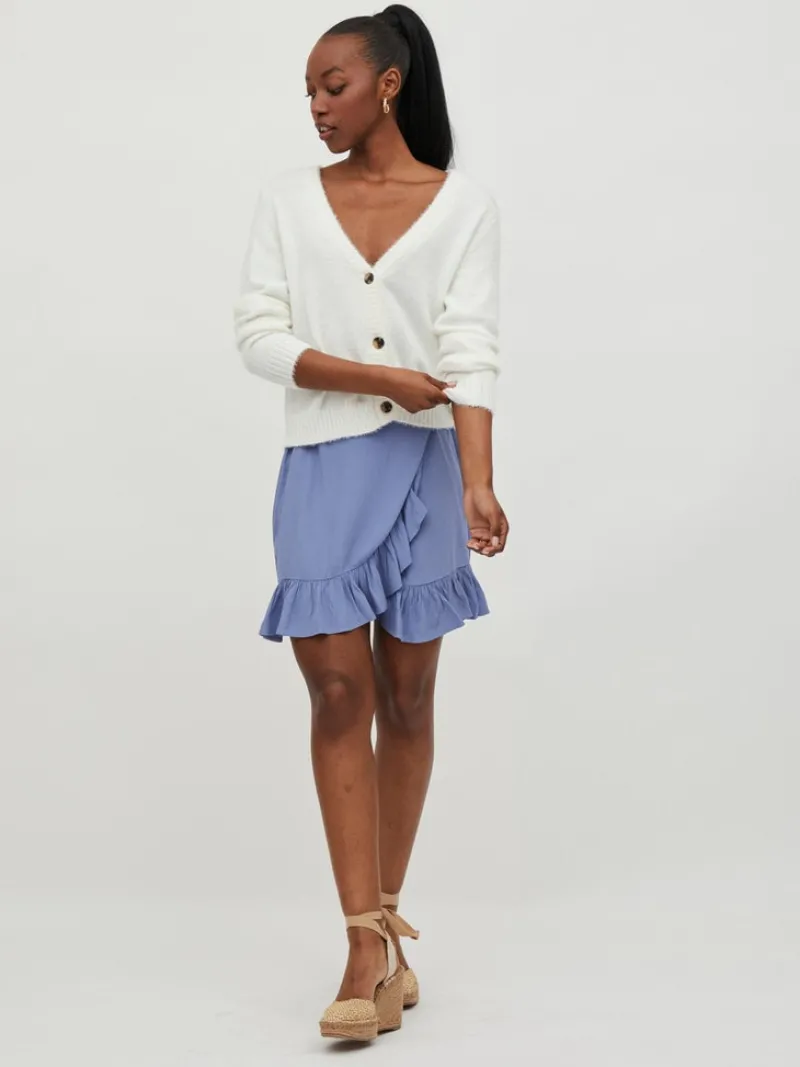 Vila Pullover & Sweatshirts*VIFEAMI L/S KNIT CARDIGAN/SU-FAV NX/1 Cloud Dancer