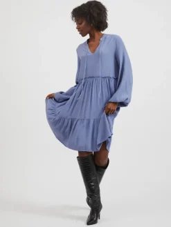 Vila Kleider*VIFINI L/S DRESS/SU - NOOS English Manor