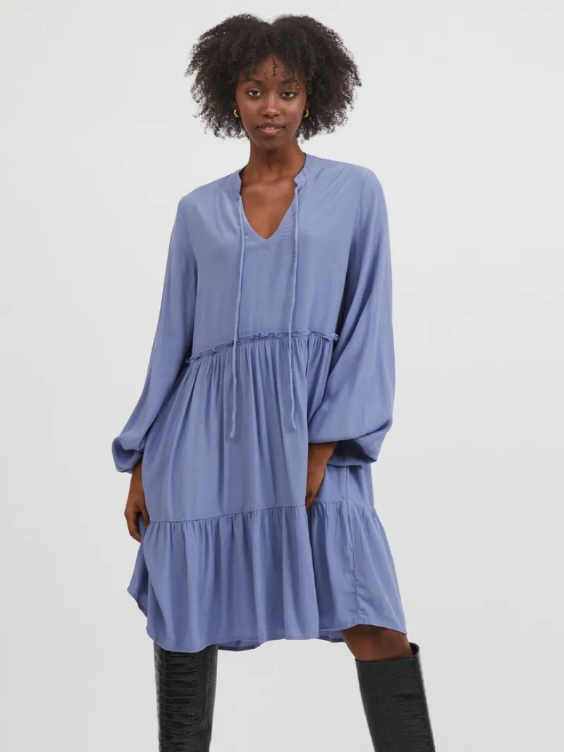 Vila Kleider*VIFINI L/S DRESS/SU - NOOS English Manor
