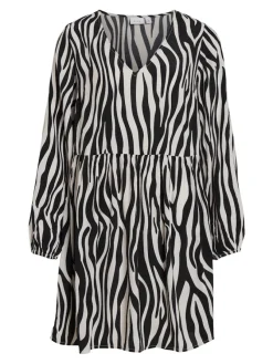 Vila Kleider*VIFINI L/S SHORT DRESS - NOOS black 3