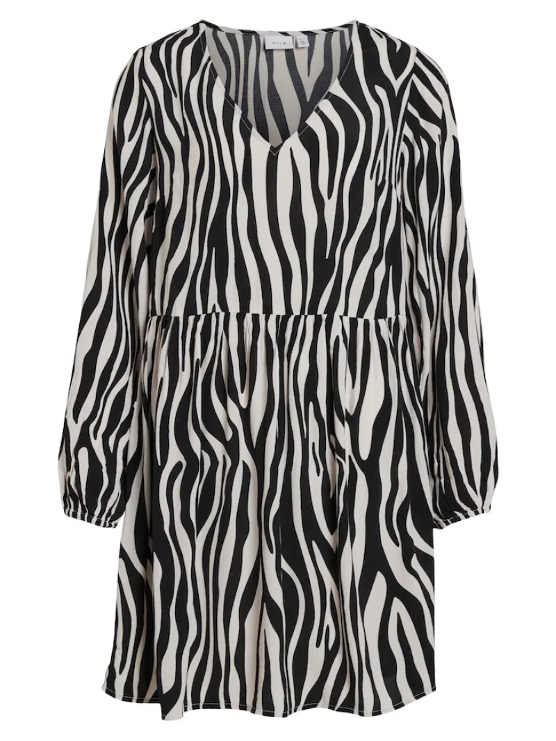 Vila Kleider*VIFINI L/S SHORT DRESS - NOOS black 3