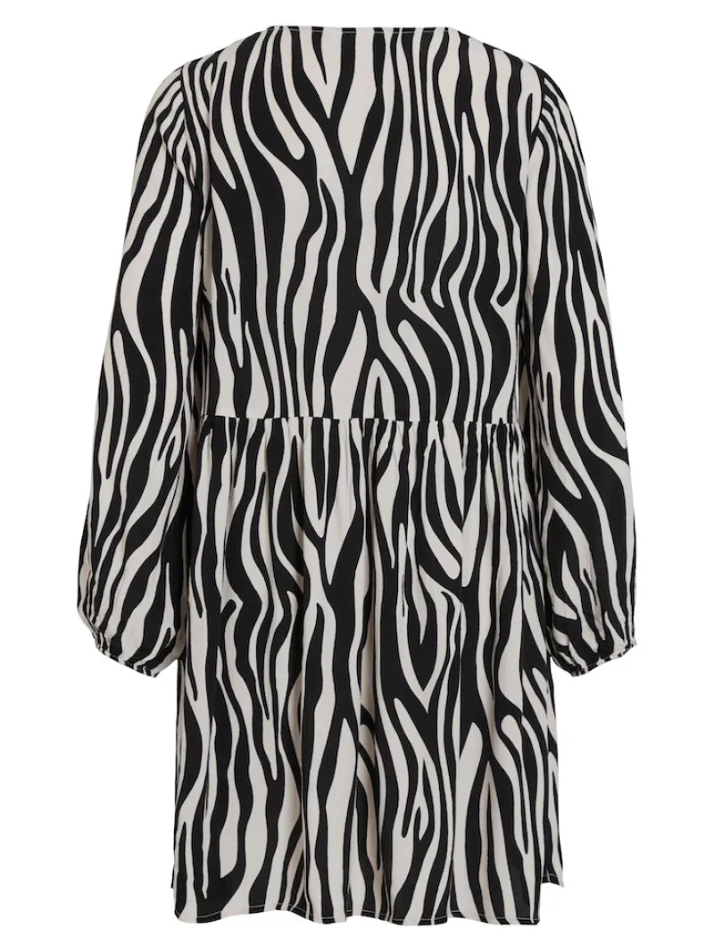 Vila Kleider*VIFINI L/S SHORT DRESS - NOOS black 3