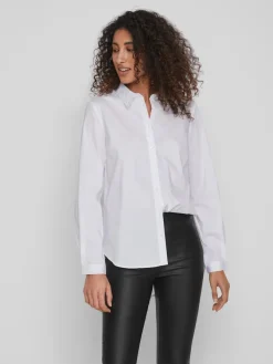 Vila Blusen*VIGIMAS L/S SHIRT - NOOS optical snow