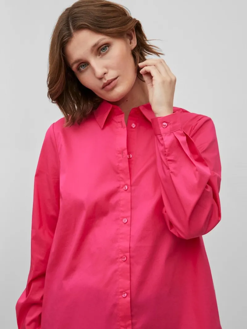 Vila Blusen*VIGIMAS L/S SHIRT - NOOS pink yarrow
