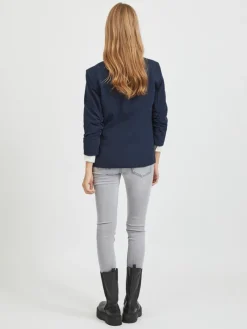 Vila Jacken*VIHER NEW 3/4 BLAZER -NOOS Navy Blazer