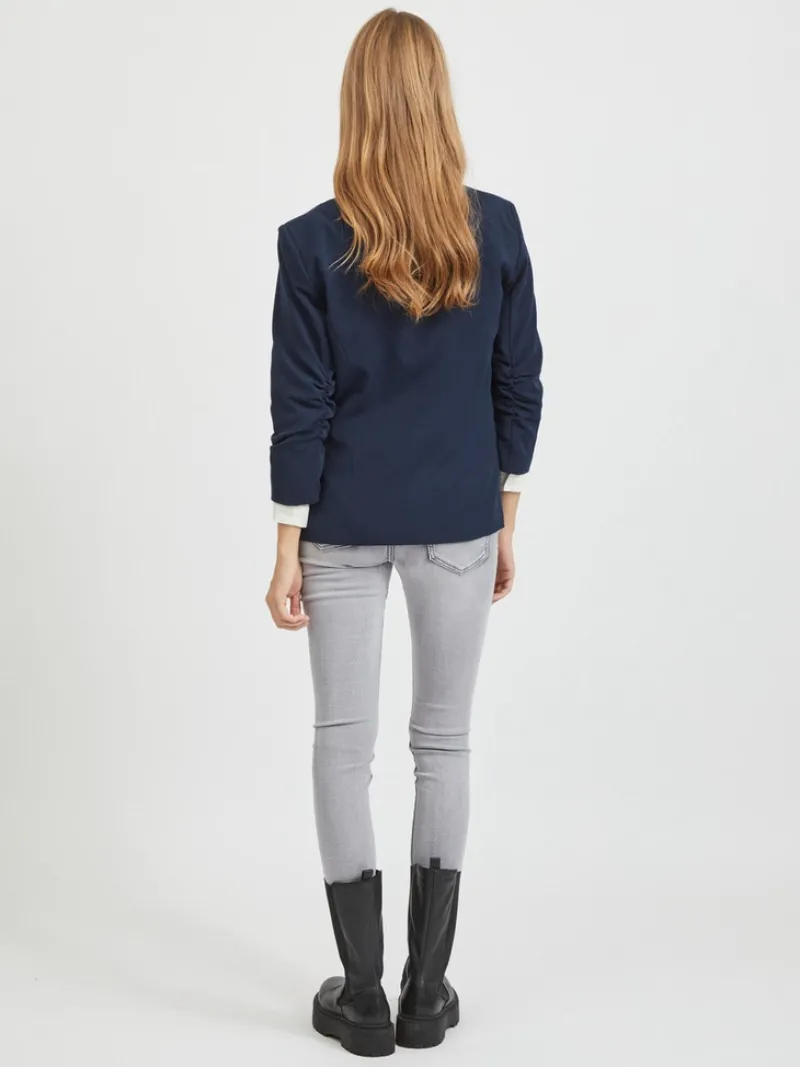 Vila Jacken*VIHER NEW 3/4 BLAZER -NOOS Navy Blazer