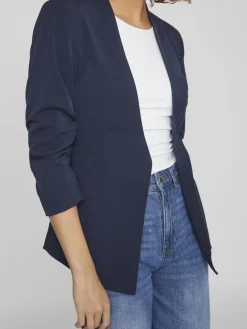 Vila Jacken*VIHER NEW 3/4 BLAZER -NOOS Navy Blazer